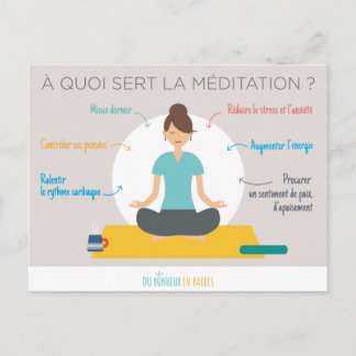 The Benefits of Meditation Postcard