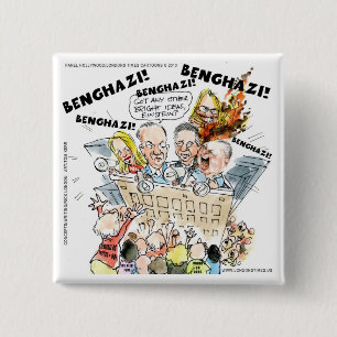 The Benghazi Shuffle Funny 2 Inch Square Button