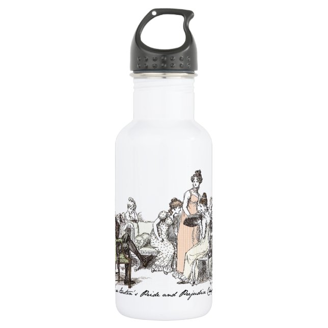 The Bennet Family - Jane Austen Pride & Prejudice 532 Ml Water Bottle (Front)