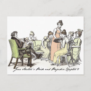 The Bennet Family - Jane Austen Pride & Prejudice Postcard