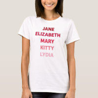 The Bennet Sisters from Pride and Prejudice