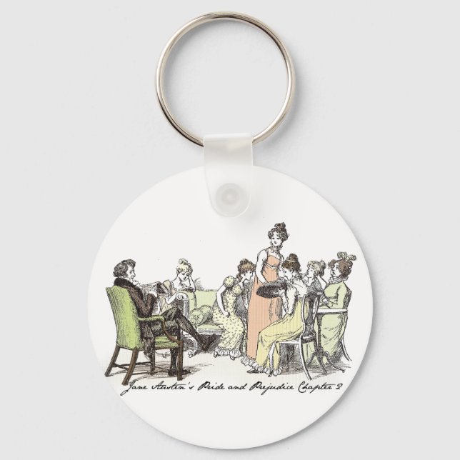 The BennetFamily - Jane Austen Pride & Prejudice Keychain (Front)