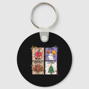 The ber Months Back To School Halloween Thanksgivi Keychain