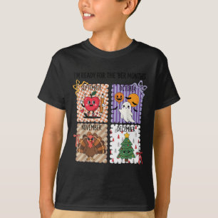 The ber Months Back To School Halloween Thanksgivi T-Shirt