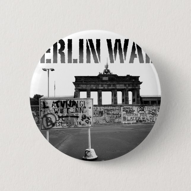 The Berlin Wall Germany 1989 - Pro Photo 2 Inch Round Button (Front)
