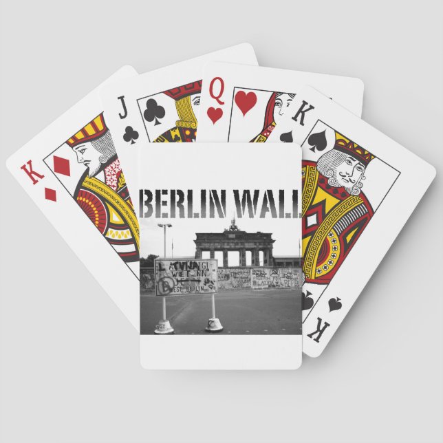 The Berlin Wall Germany 1989 - Pro Photo Playing Cards (Back)