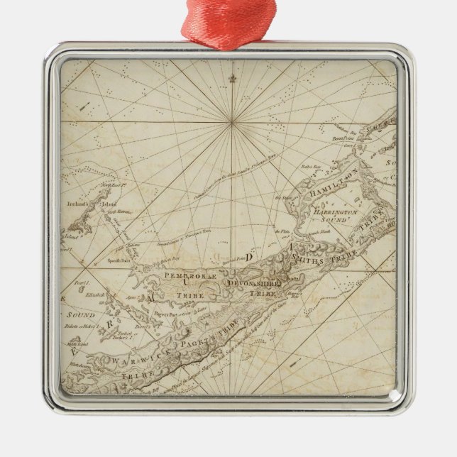 The Bermudas or Summer's Islands Metal Ornament (Front)