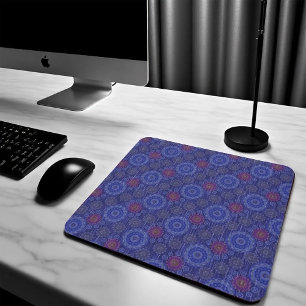 The Berry floral rainy scatter fibres textured Mouse Pad