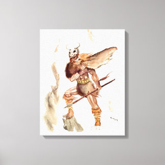 “The Berserker” – Original painting by fantasy art Canvas Print