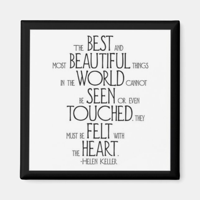 "The Best and Most Beautiful Things" Magnet (Front)