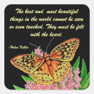 The best and most beautiful things square sticker