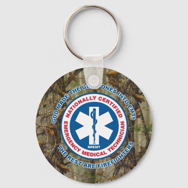 The Best are EMTs, the Rest are Firefighters Keychain (Front)