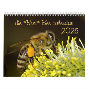 The Best Bee Calendar 2025 w/Photos & Descriptions