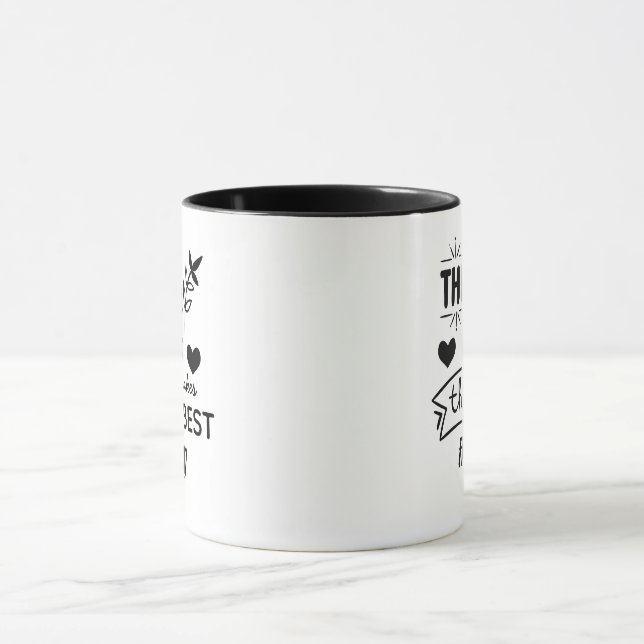 The BEST BOSS Makes Best Friend Gifts Customizable Mug (Center)