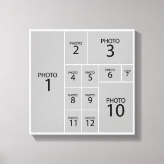 The Best Collage Maker Create 12 photos Canvas Print