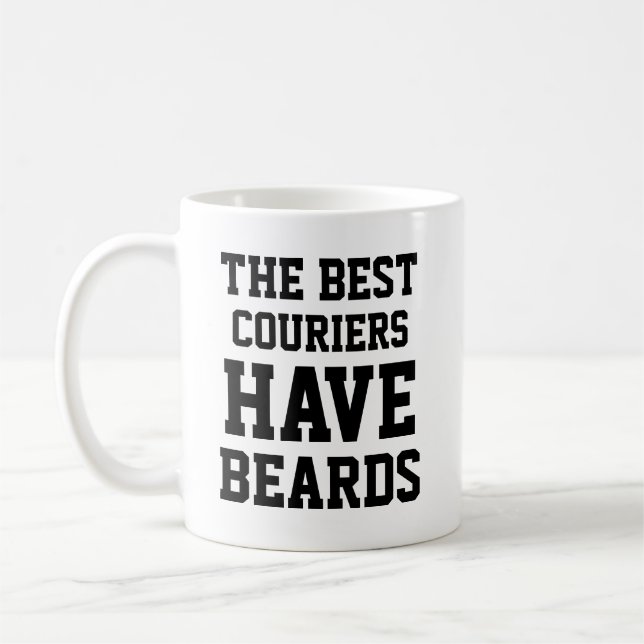 The Best Couriers Have Beards Coffee Mug (Left)