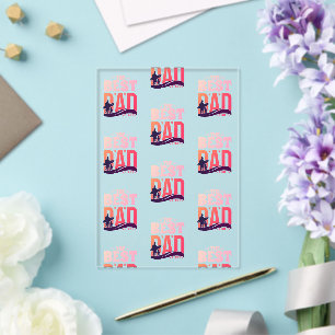 The Best Dad Ever Acrylic Invitations