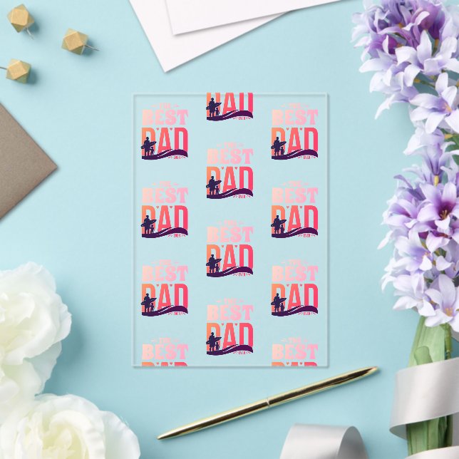 The Best Dad Ever Acrylic Invitations (Insitu (Wedding))