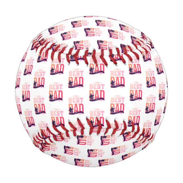 The Best Dad Ever Baseball (Front)