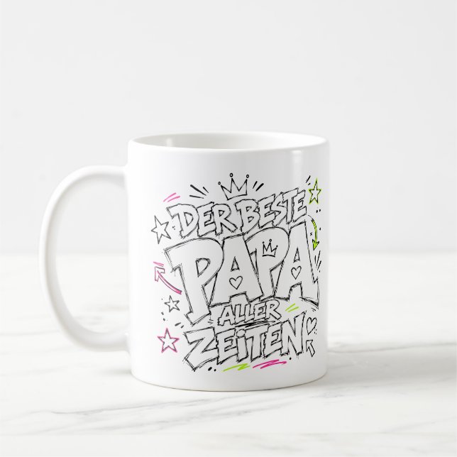 the best dad ever graffiti 14 coffee mug (Left)