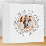 The Best Dad Ever Modern Classic Photo Binder<br><div class="desc">This simple and classic design is composed of serif typography and add a custom photo. "The Best Dad Ever" circles the photo of your dad,  father,  papa etc.</div>