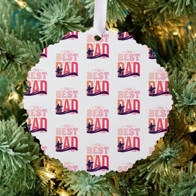 The Best Dad Ever Ornament Card (Insitu (Tree))