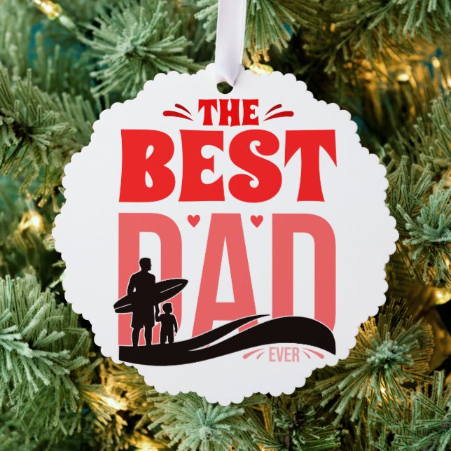 The Best Dad Ever Ornament Card (Insitu (Tree))
