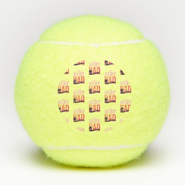 The Best Dad Ever Tennis Balls (Front)