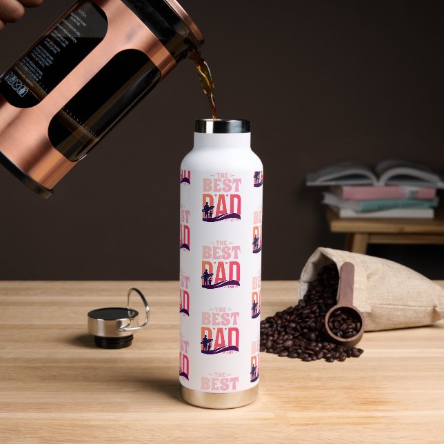 The Best Dad Ever Water Bottle (Coffee)