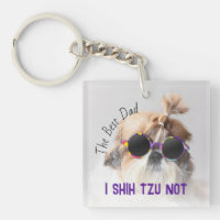 The Best dad Shih Tzu Not cute funny dog photo