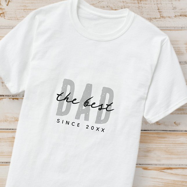 The Best Dad Since 20XX Modern Simple Preppy T-Shirt (Creator Uploaded)