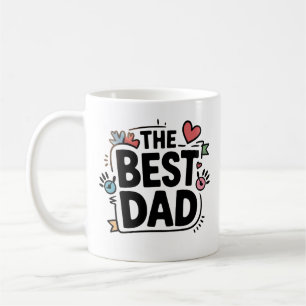 The Best Dad text design Coffee Mug