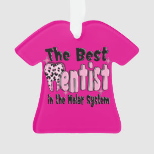 The Best Dentist in the Molar System Christmas Ornament