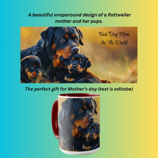 The best dog mom in the world mug