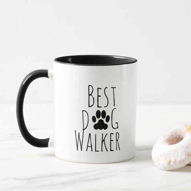 The best dog walker ever. mug (With Donut)