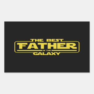 The Best Father In The Galaxy Fathers Day Gift Sticker
