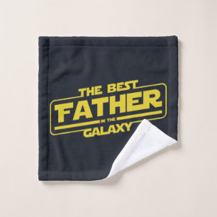 The Best Father In The Galaxy Fathers Day Gift Wash Cloth