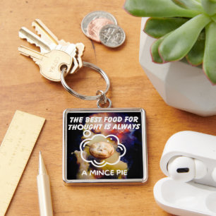 The Best Food For Thought - A Mince Pie Keychain