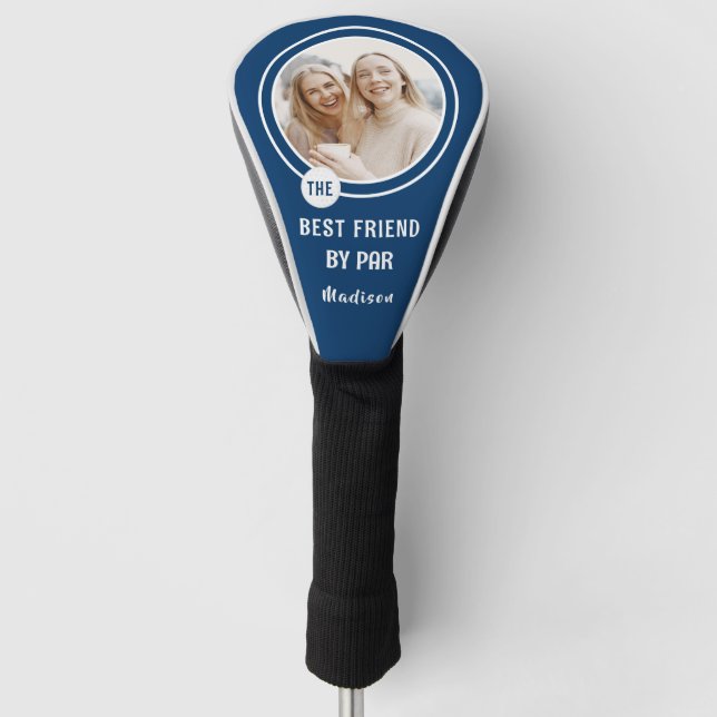 The Best Friend by Par Personalized Photo Golf Head Cover (Front)