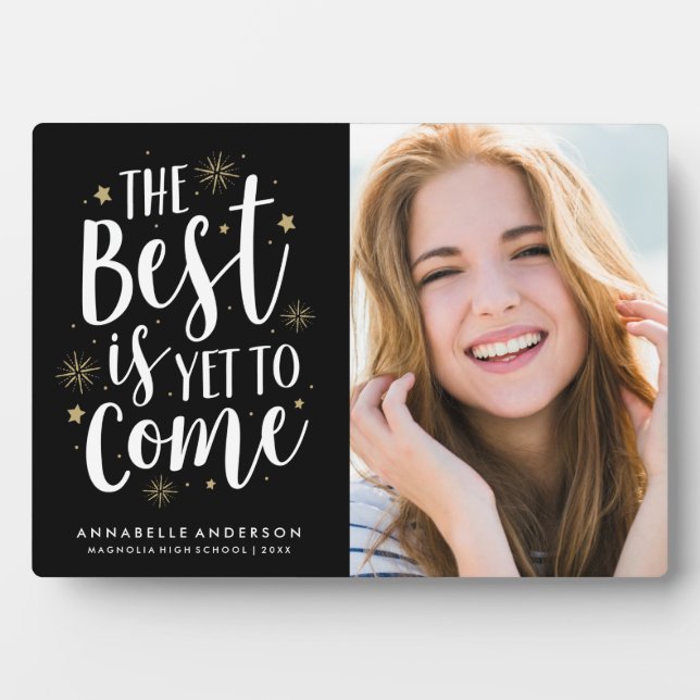 The Best Graduation Photo Plaque (Front)