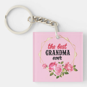 The Best Grandma Ever Keychain