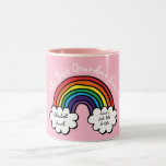 The Best Grandma Granny Ever Rainbow Pink Two-Tone Coffee Mug<br><div class="desc">Personalise for your special Grandma,  Grandmother,  Granny,  Nan or Nanny to create a unique gift for birthdays,  Christmas,  mother's day or any day you want to show how much she means to you. A perfect way to show her how amazing she is every day. Designed by Thisisnotme©</div>