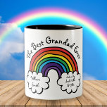 The Best Grandpa, Grandad, Papa Ever Rainbow Two-Tone Coffee Mug<br><div class="desc">Personalize for your special grandpa,  grandad,  papa or pops to create a unique gift. A perfect way to show him how amazing he is every day. Designed by Thisisnotme©</div>