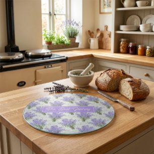 The Best Granny Lavender Personalized Glass Cutting Board
