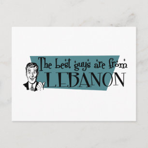 The Best Guys are from Lebanon Postcard