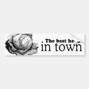 THE BEST HEAD IN TOWN -.png Bumper Sticker