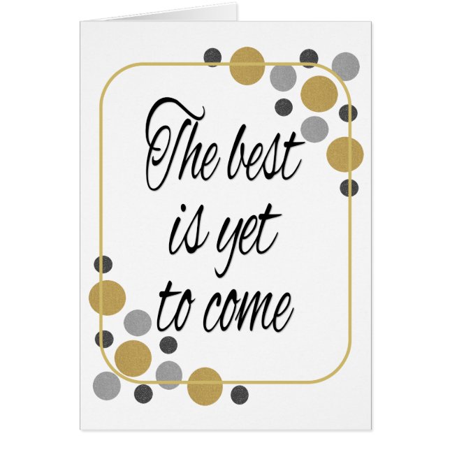 The best is yet to come (Front)