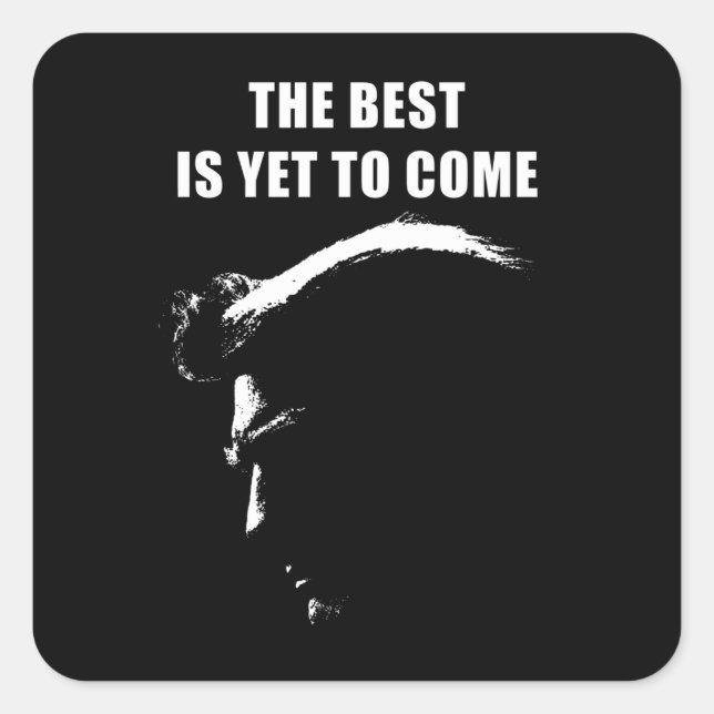 The best is yet to come Donald Trump 2024 T-Shirt Square Sticker (Front)