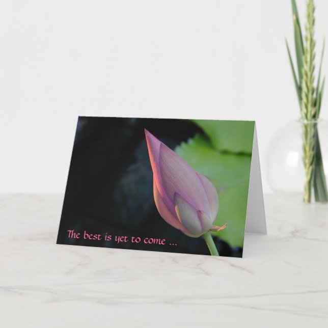The best is yet to come - lotus card (Front)