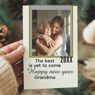 The Best is Yet to Come Modern New Year  Holiday Card